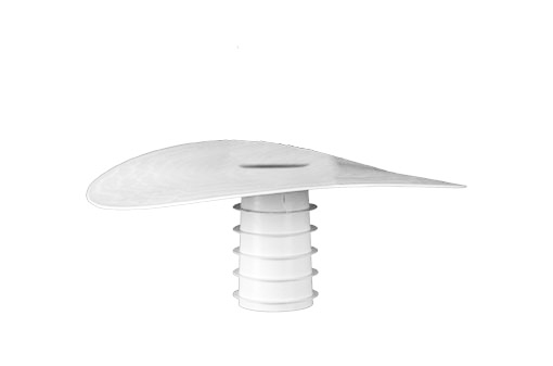 KÖSTER Roof Drain without Leaf Trap NW 100 white